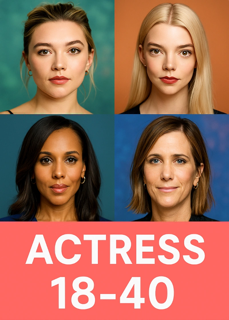 Actress 18-40 years old
